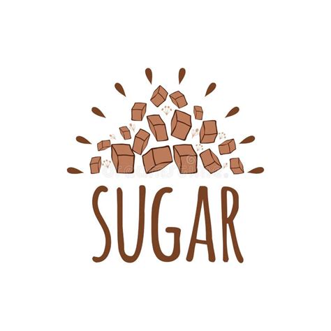 Hand Drawn Brown Sugar Label Stock Vector - Illustration of crop, label ...