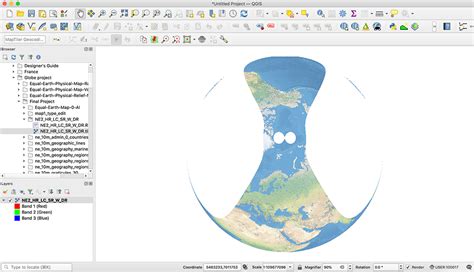 coordinate system - QGIS orthographic projection problem - Geographic Information Systems Stack ...