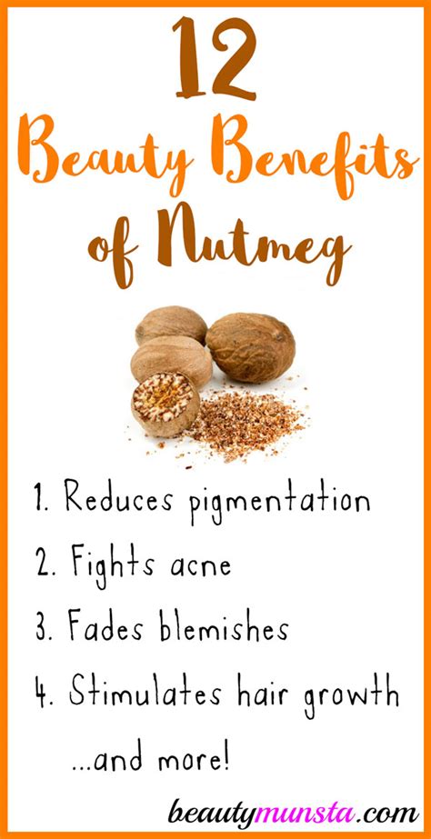 12 Beauty Benefits of Nutmeg for Skin & Hair - beautymunsta - free natural beauty hacks and more!