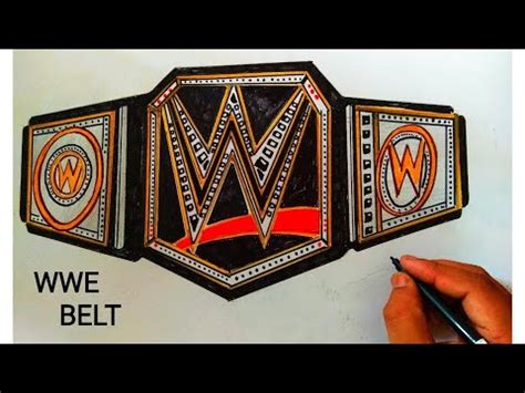 WWE Belt drawing - YouTube