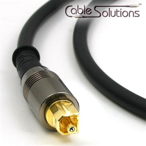 Cable Solutions TOS-Series TOSLink Optical Interconnect Cables (pewter)