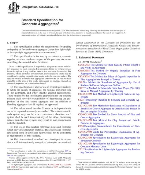 ASTM C33/C33M PDF - Technical Publications Store