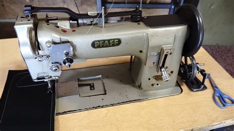 Pfaff 145-H3 Industrial Sewing Machine Demo and Features triple feed w/ reverse - YouTube