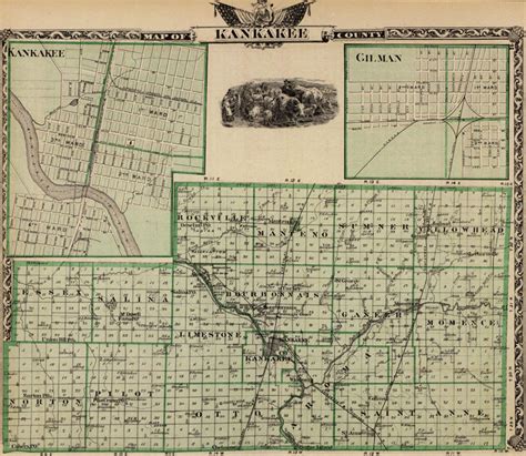 Kankakee County Plat Map - Billye Sharleen