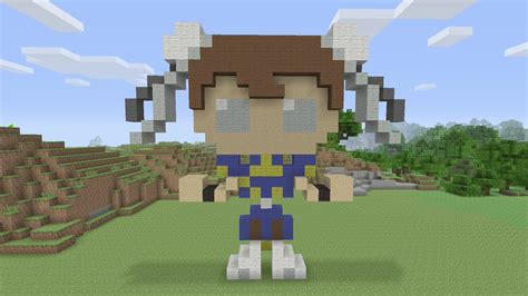 Chun Li En Minecraft Pixel Art Street Figthers Youtube | Hot Sex Picture