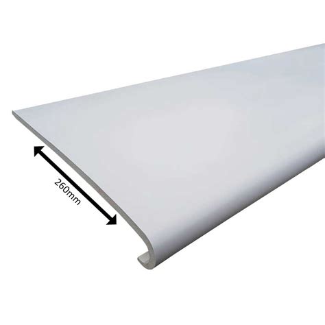 260mm Window Sill Gloss White | Rounded Edge - WallTrims