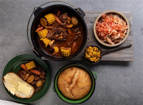 Lamb knuckle potjie with grandma’s pot bread | Woolworths TASTE