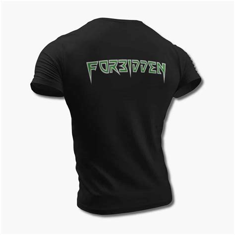 Forbidden Band T-Shirt, Forbidden Logo Black Tee Shirt, Thrash Metal ...