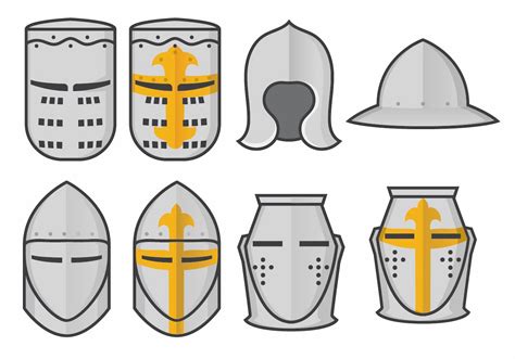 Medieval Knight Helmet Drawing