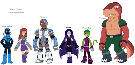New Members of Teen Titans by MCsaurus on DeviantArt