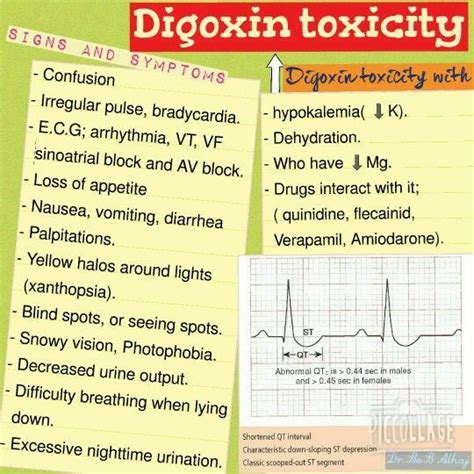 MEDICAL SCHOOL: Digoxin toxicity,what to do? | Pharmacology nursing ...