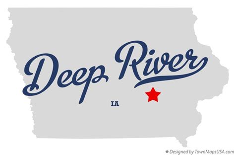 Map of Deep River, IA, Iowa