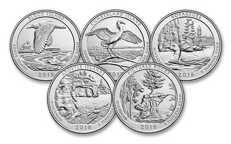 2018 US America the Beautiful Quarters 5-Coin Proof Set | GovMint.com