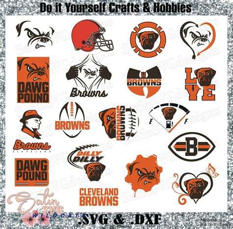 Cleveland Browns Dawg Pound Set2 Design SVG Files, Cricut, Silhouette ...