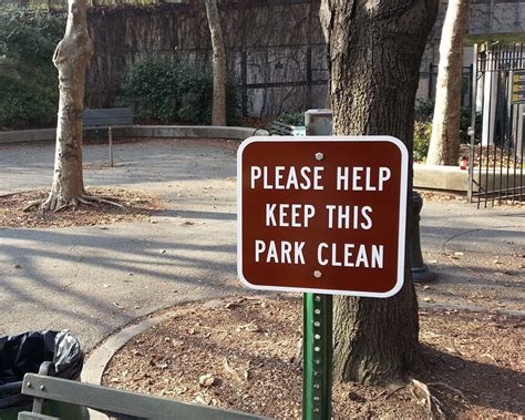 Park Signs, Brown Park Guide Signs, Park Rules Signs