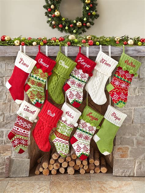 Personalized Snowflake Knit Christmas Stocking, Available in 11 Designs - Walmart.com