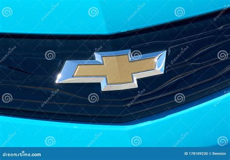 Chevrolet Logo Sign on Chevrolet Bolt EV Car Editorial Image - Image of ...