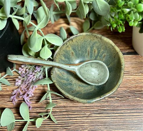 Ceramic Sugar Bowls With Ceramic Spoons - Etsy