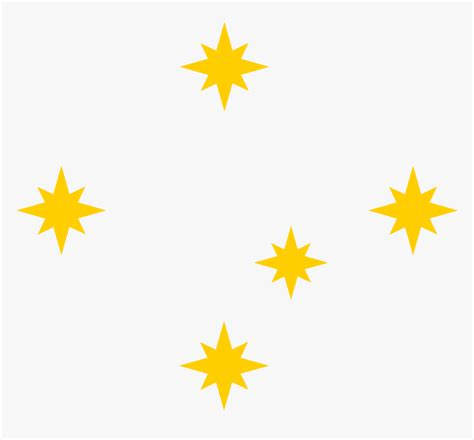 Southern Cross Stars Yellow, HD Png Download - kindpng