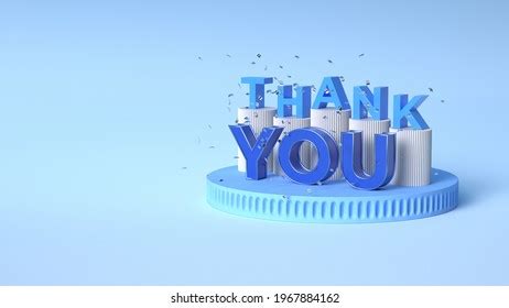 3d Thank You Written On Blue Stock Illustration 1967884162 | Shutterstock