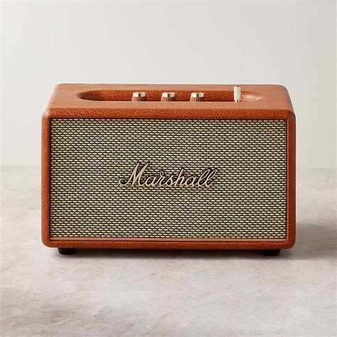 Marshall Acton III Brown Vintage Bluetooth Speaker + Reviews | CB2 Canada