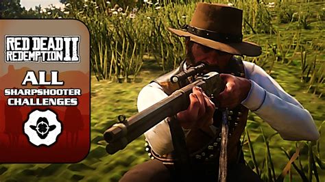 Red Dead Redemption 2 (PC) - All Sharpshooter Challenges - YouTube