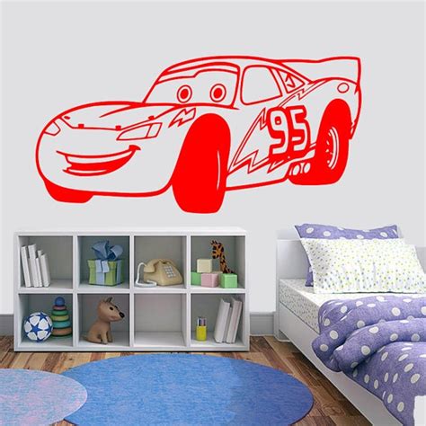 Vinyl wall decal Disney Cars lightning mcqueen by VinylsDirect, £8.99 | Disney wall decals, Wall ...