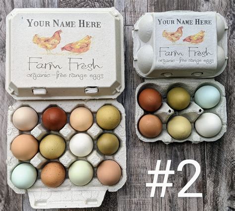 Egg Cartons-vintage Themed COLOR Printed Full Dozen 12 or 6 - Etsy