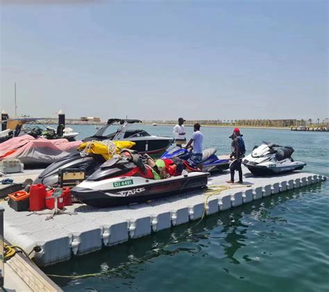 Drive-on Floating Boat Lift Systems Dock Jetski Pontoon With Roller Cubes - Buy Drive-on ...