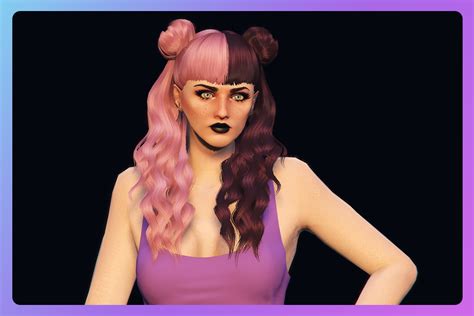 Long double-color curly hair with buns for MP Female 1.0 – GTA 5 mod