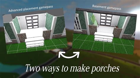 Two Ways to Make Porches in Bloxburg | Welcome To Bloxburg Tutorial ...