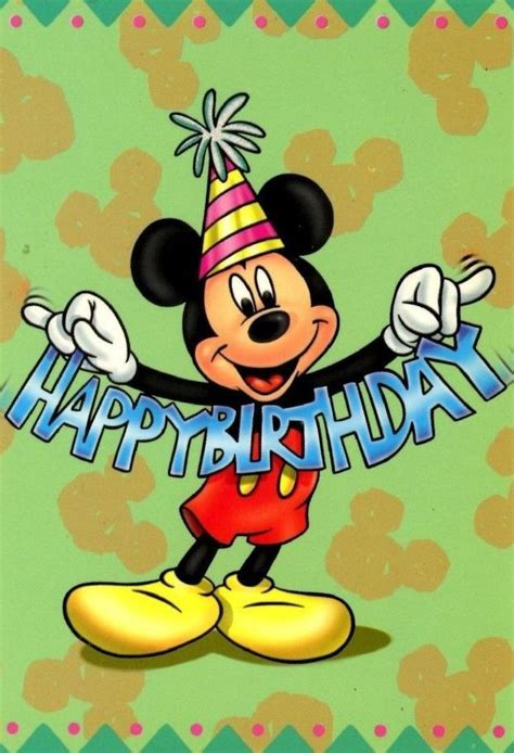 Disney Happy Birthday | Happy birthday disney, Happy birthday mickey mouse, Happy birthday pictures