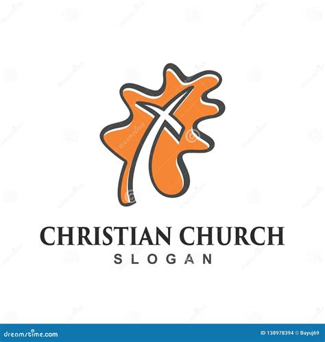 Christian Church Logo Design Template Stock Vector - Illustration of ...