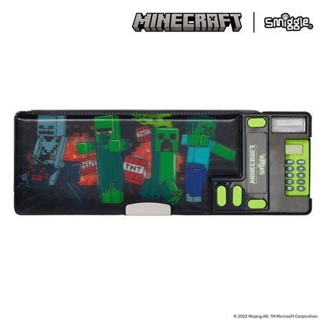 SMIGGLE Minecraft Pop Out Pencil Case - Black – TOYBOX