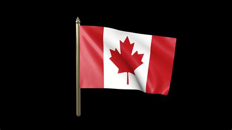 Canada Flag animation with Alpha Channel 6351520 Stock Video at Vecteezy