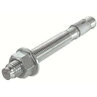 FAC's Zinc Plated (Bolt Anchors)- Wedge Type -Fully Threaded Design -Heavy Duty Expansion Anchor ...