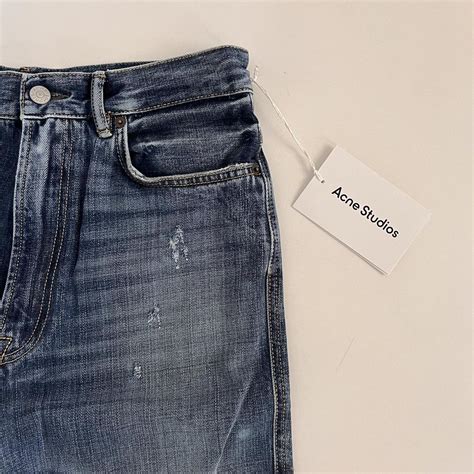 Acne Studios Jeans Perfect Lightly distressed Acne... - Depop