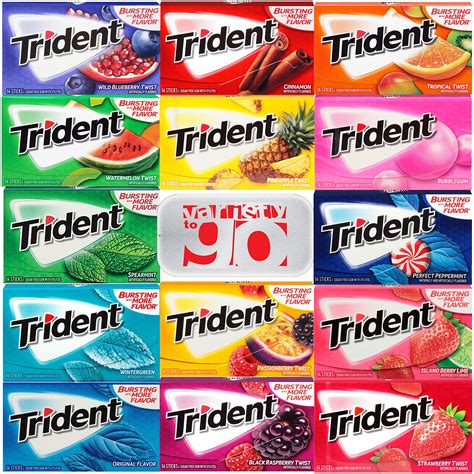 Amazon.com : Trident Layers Sugar Free Chewing Gum - Pack of 12 (Assorted Flavors) : Grocery ...