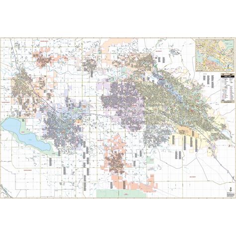 Boise, ID Wall Map by Kappa - The Map Shop