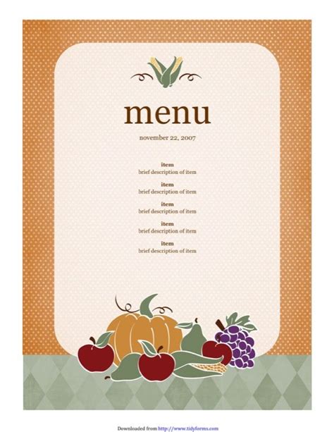 Powerpoint Restaurant Menu Template - Detrester.com