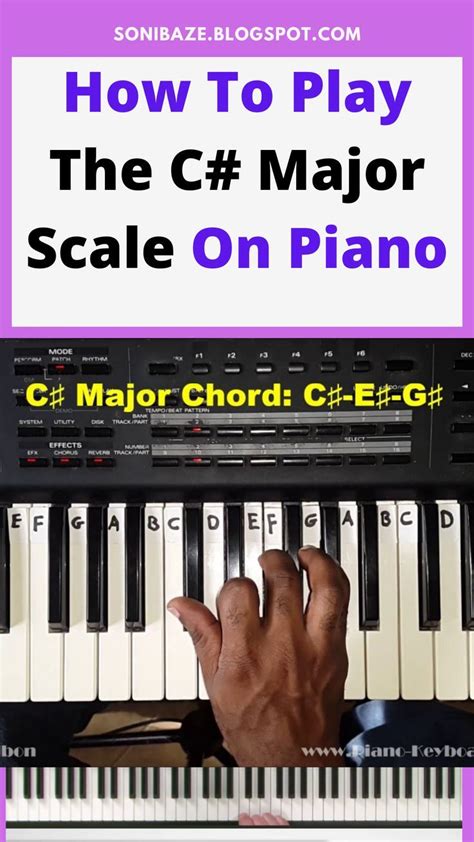 How To Play The C# Major Scale On Piano | Piano lessons for beginners ...