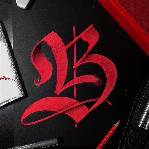 Red Calligraphy Logo - Calli graphy