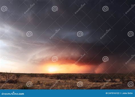 Supercell Storm Clouds at Sunset Stock Photo - Image of clouds, force: 247016122