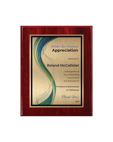 Customized Employee Recognition Plaque 12x15 Inches Appreciation Award Personalized Gift - Etsy