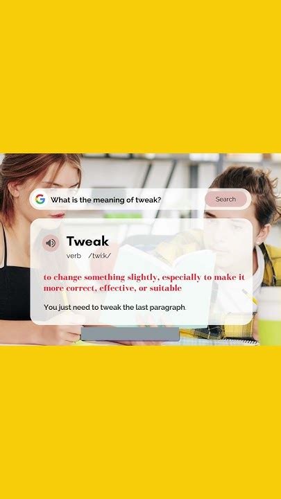 Meaning of Tweek #english #celpip #celpipexam #canadianimmigrant #englishlearning - YouTube