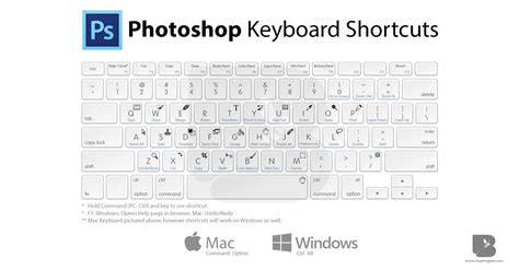 Adobe Photoshop Keyboard Shortcuts PC & Mac • Inspiring Bee