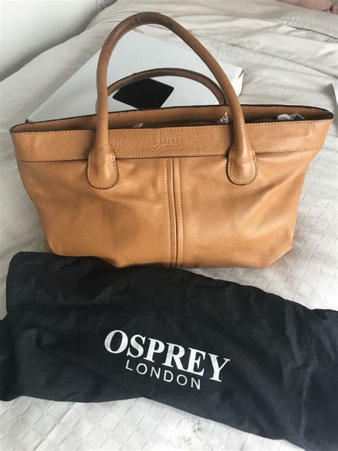 Tan leather osprey handbag | in Dundonald, Belfast | Gumtree