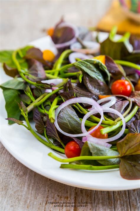 Sweet Potato Leaves Salad (Talbos ng Camote Salad)