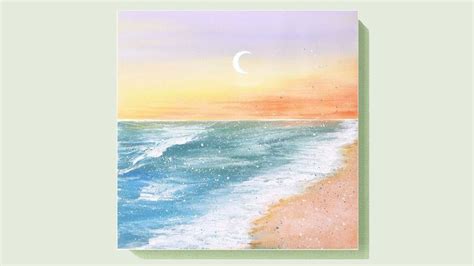 Simple Seascape Beach Painting