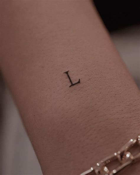 Letter L Tattoo